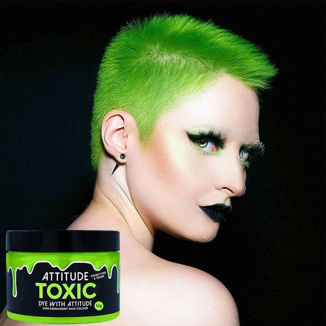 Toxic UV Green Attitude Hair Dye