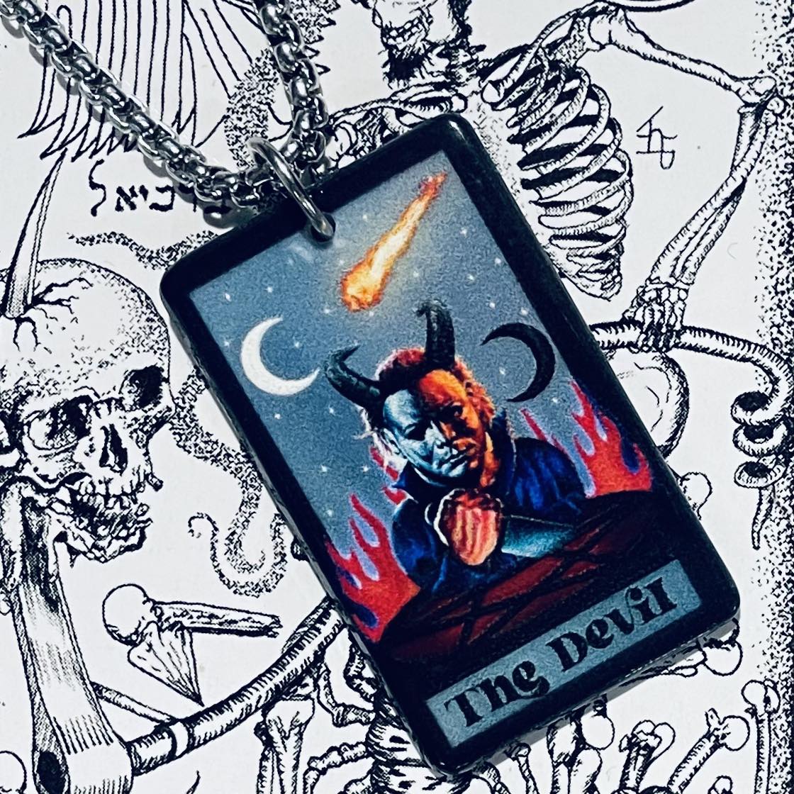 Horror Tarot Devil Necklace