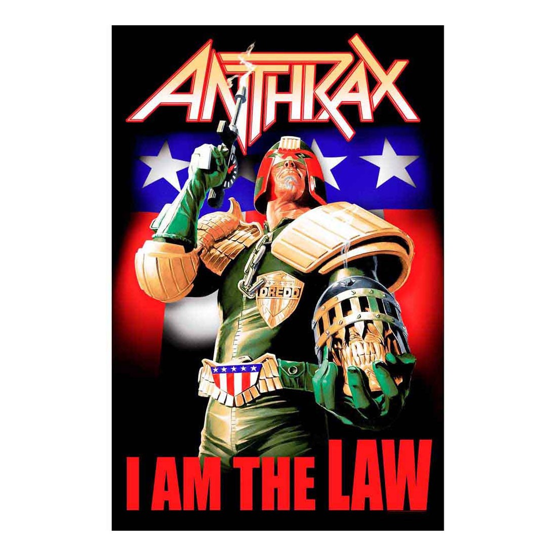 Anthrax I Am The Law Flag