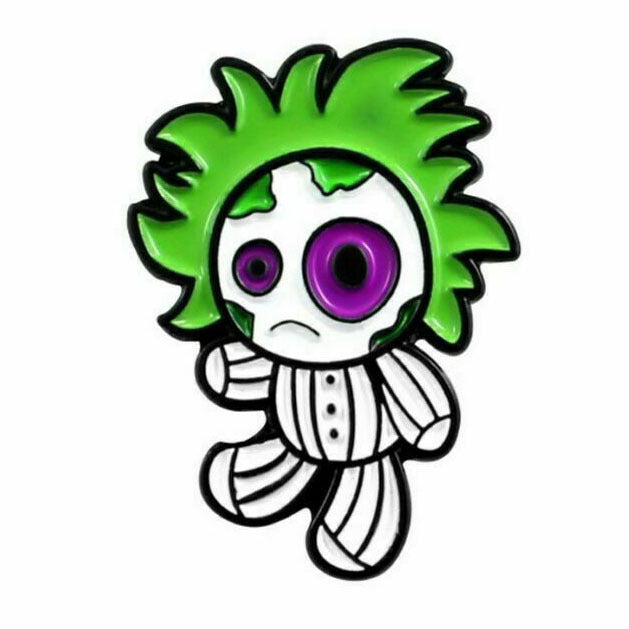 Beetlejuice Voodoo Doll Enamel Pin