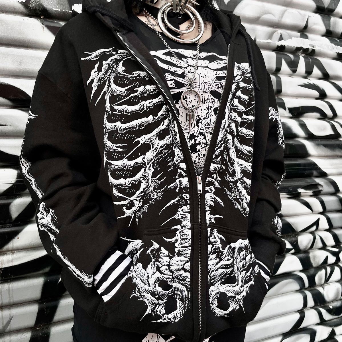 Dead Inside Skeleton Hoodie