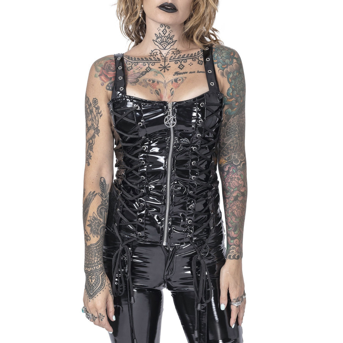 Evilene PVC Bodice Top