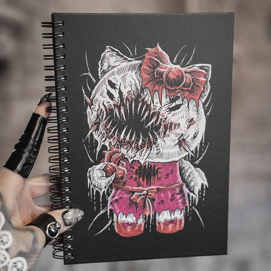 Hell Kitty Spiral Journal