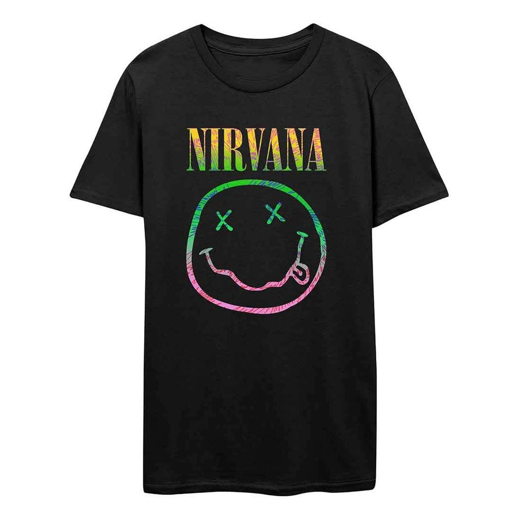 NIRVANA Classic Face Psychedelic Tee