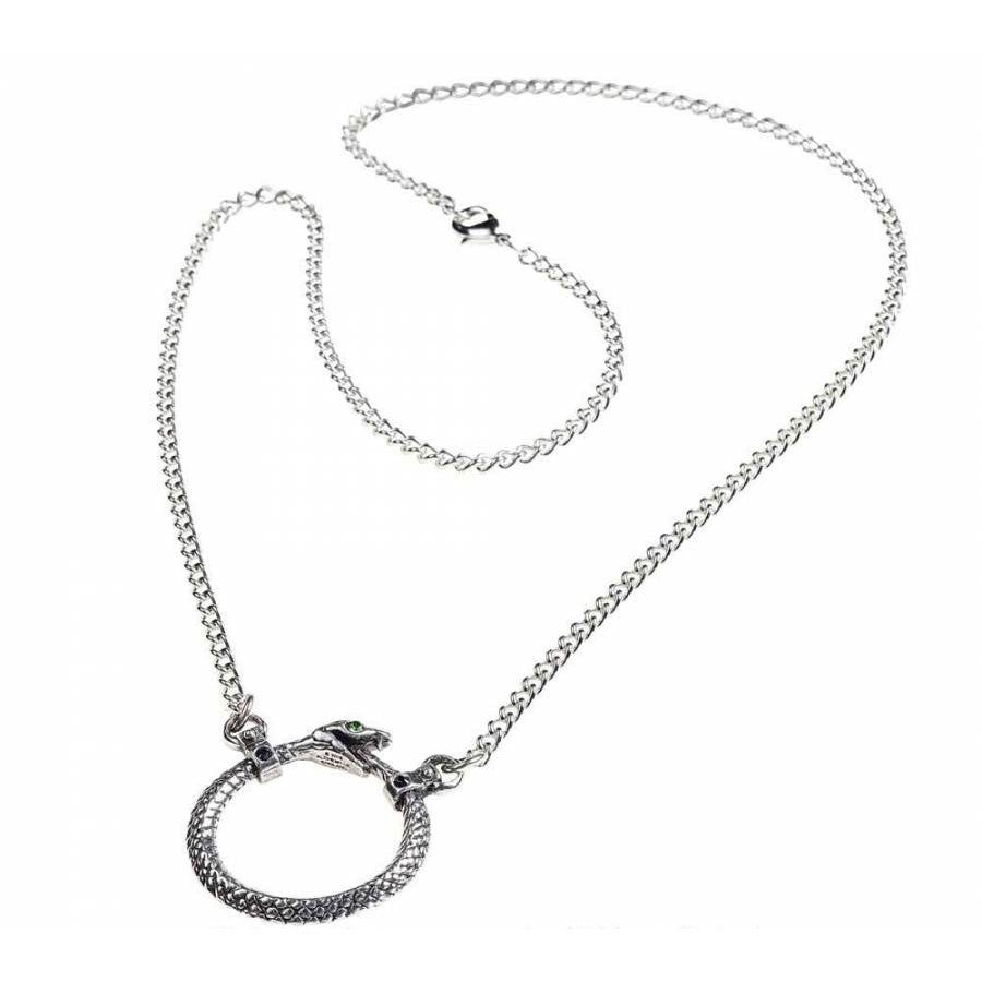 Serpent Eternity Ring Necklace