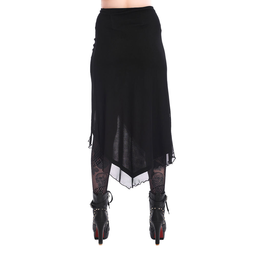 Umbra Mesh Ruched Skirt