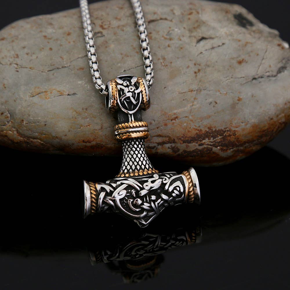 Bronzed Mjolnir Necklace