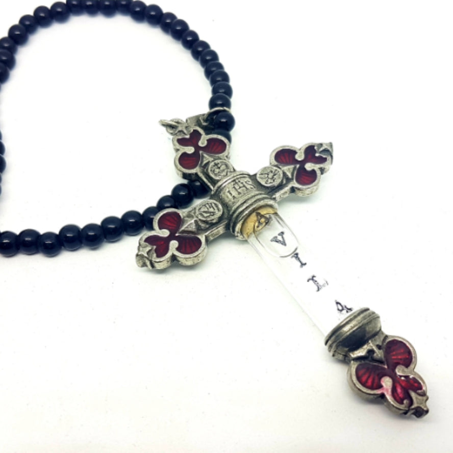 St Teresa's Sacramental Vile Cross Necklace