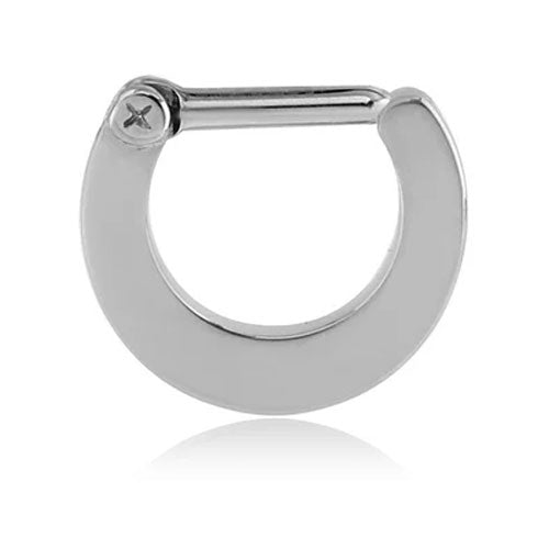 Clicker D Flat Surgical Steel Septum Piercing