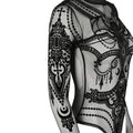 Jewel Bat Mesh Bodysuit