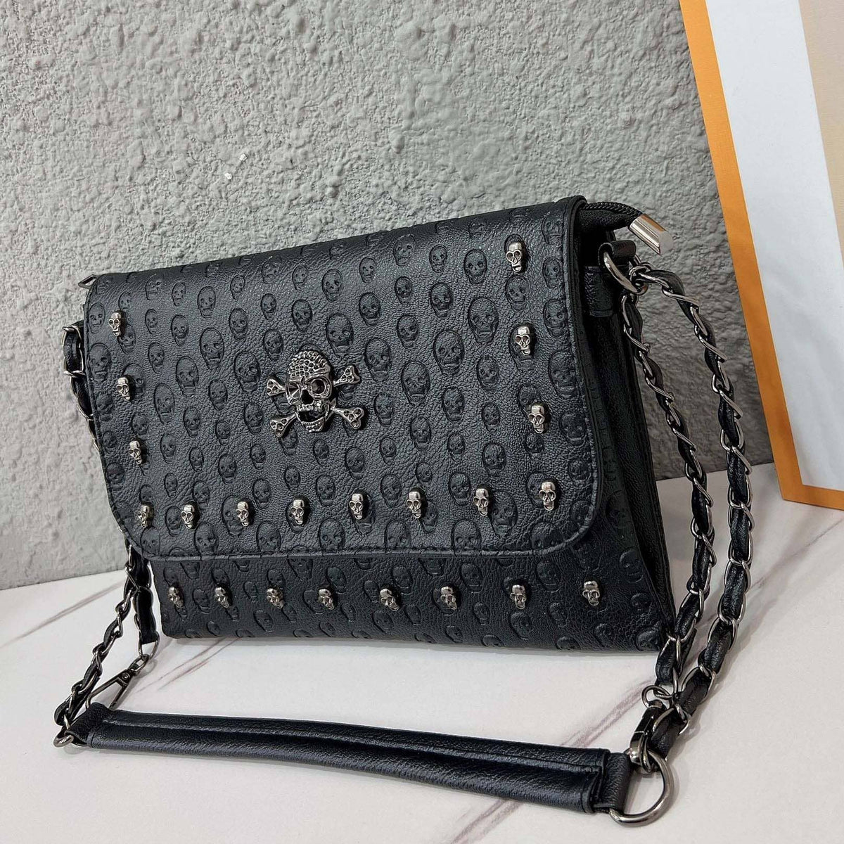 Pretty Vacant Skull Chain Shoulder Strap