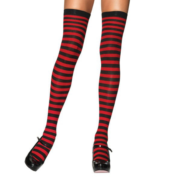 Wicked Striped Thigh Highs - Assorted Colours