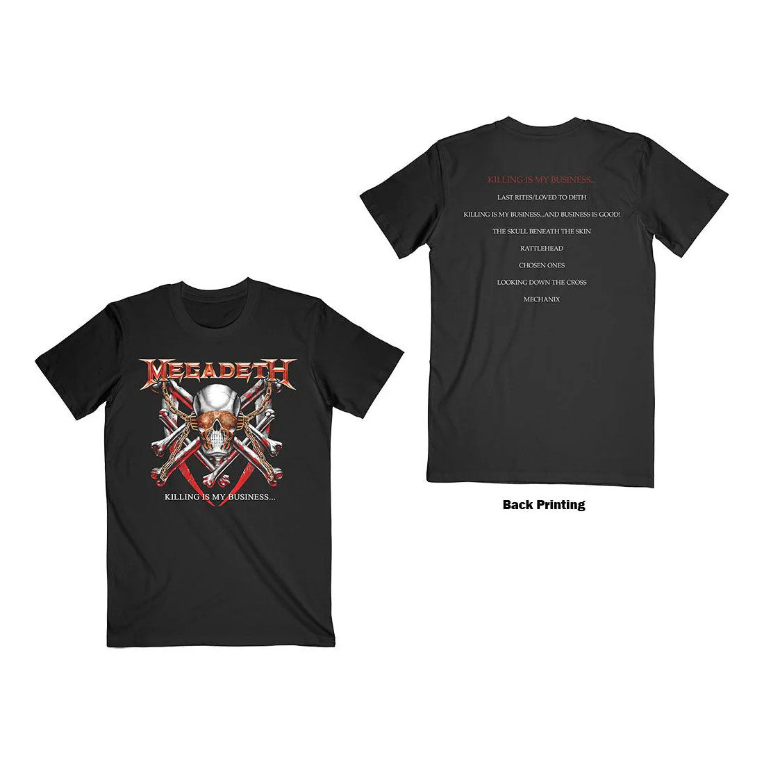 MEGADETH Killing is My Business Tee (Backprint)
