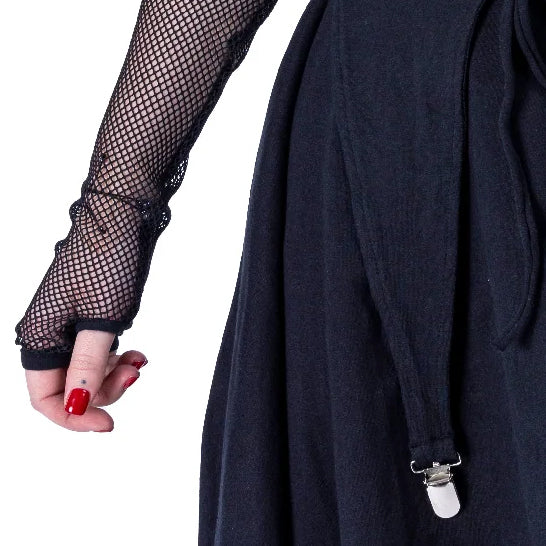 Coventina Fishnet Sleeve Dress