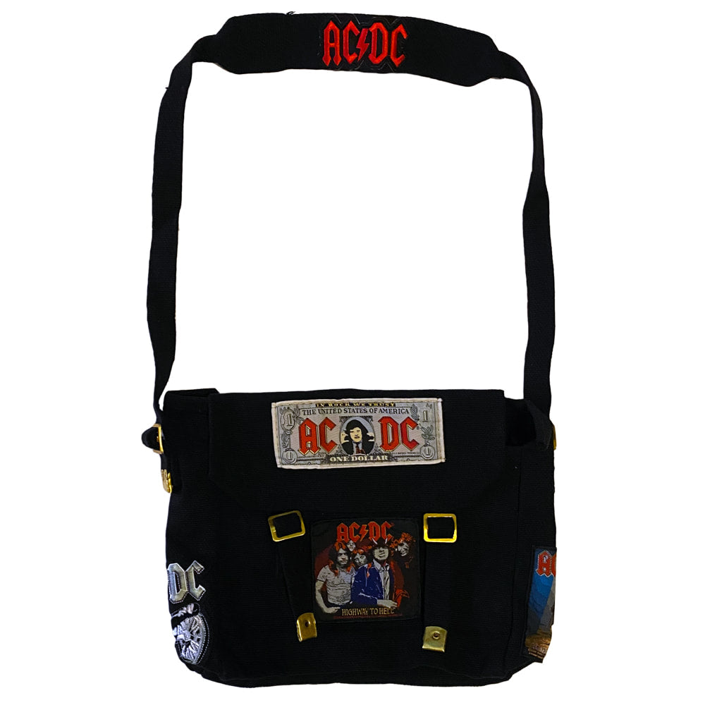 AC/DC Battle Patch Canvas Satchel Bag