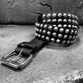 Annihilation Conical Studded Premium Leather Belt