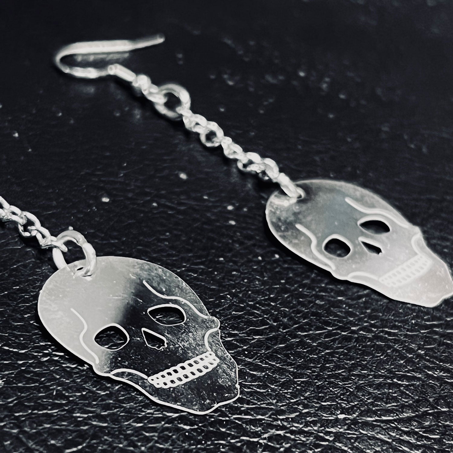 Deaths Omens Skull Earrings