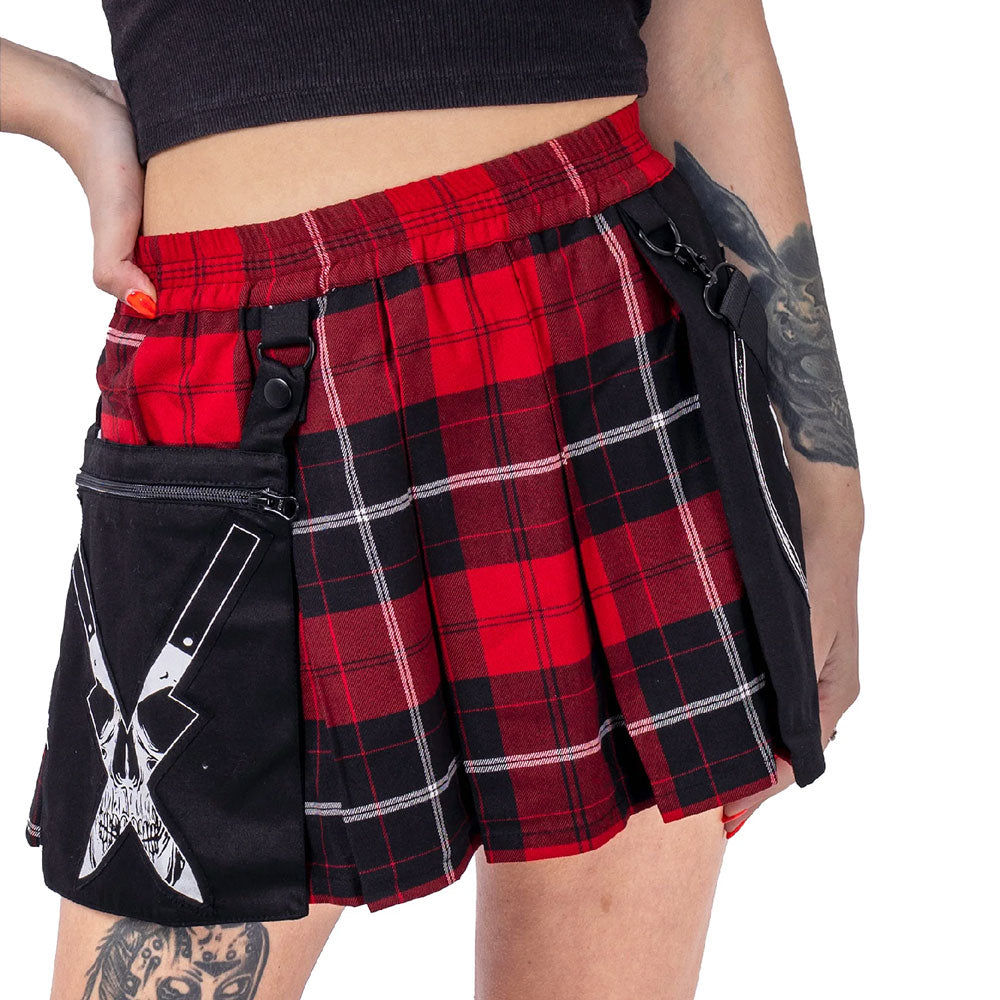 Souless Skirt Red Tartan