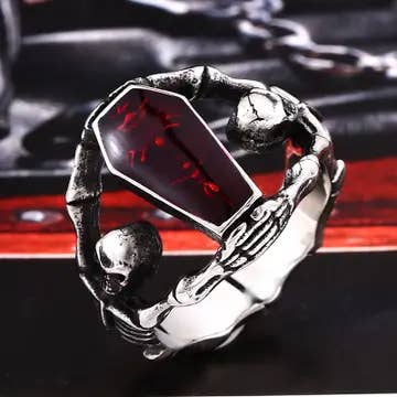 Vampire’s Slumber Coffin Ring