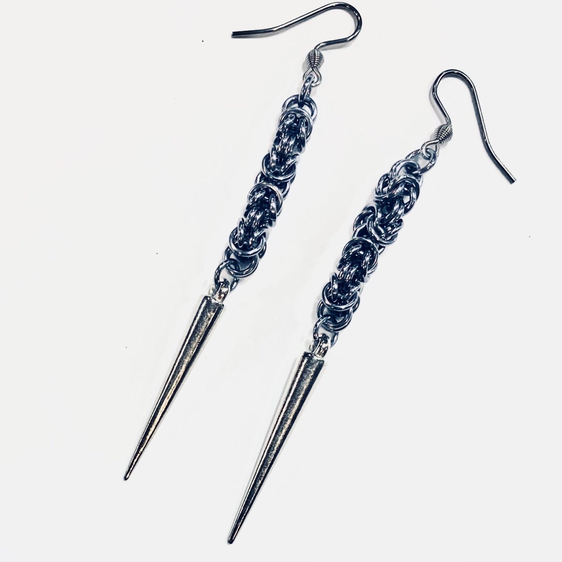 Lightning Bolt Spike Earrings