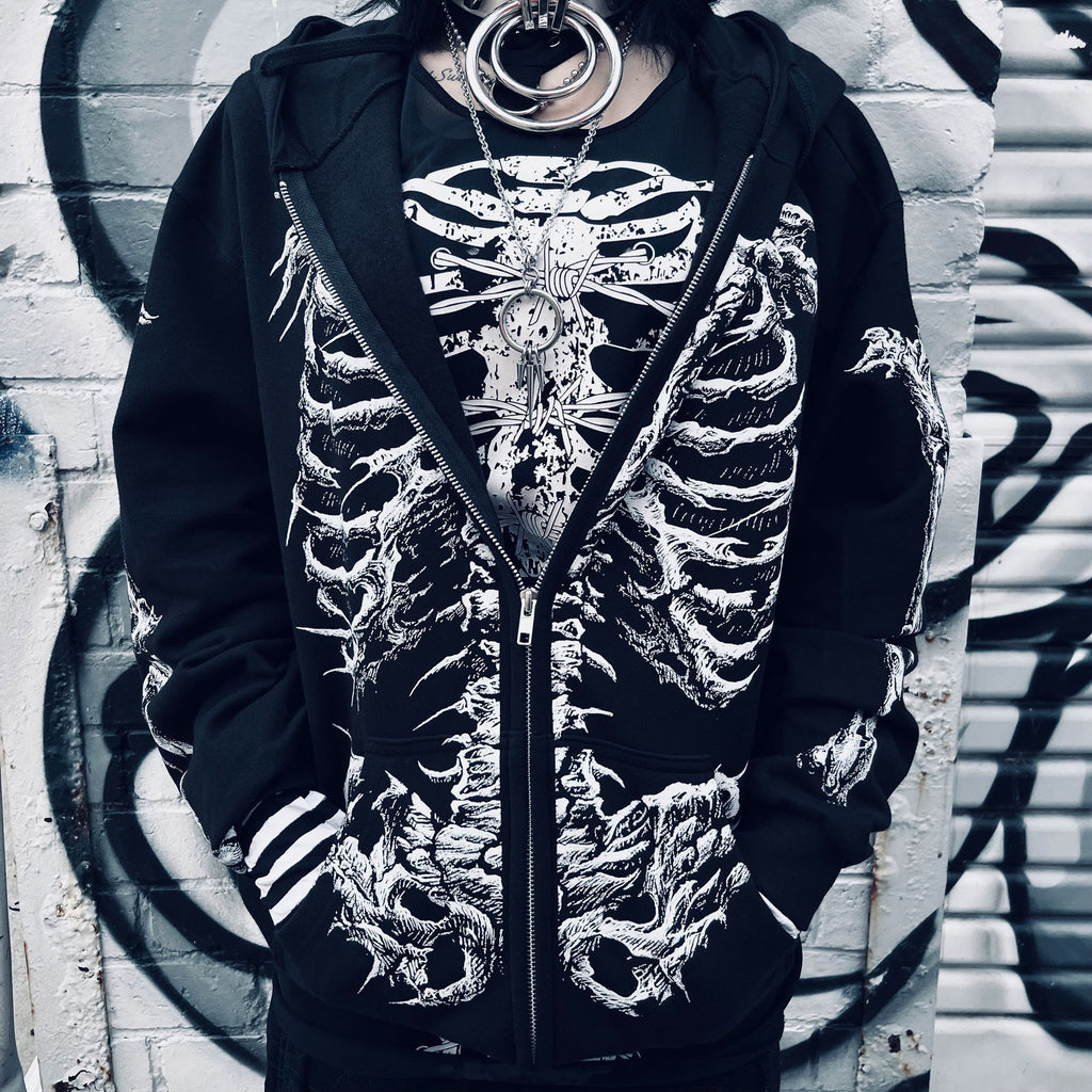 Dead Inside Skeleton Hoodie