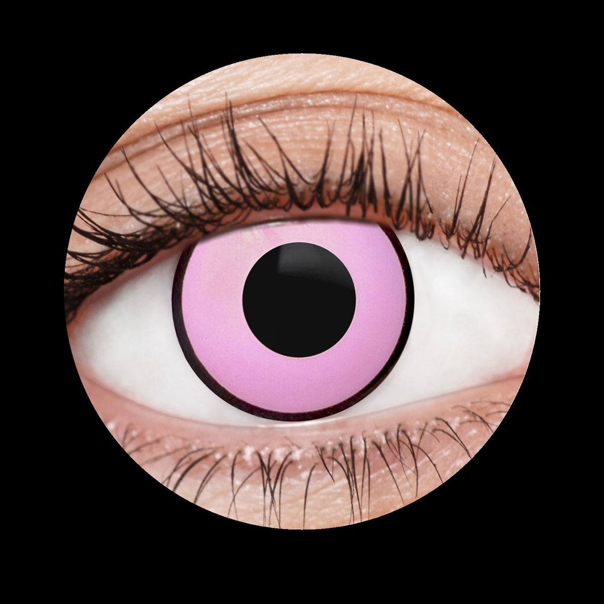 Pink Manson Contact Lenses