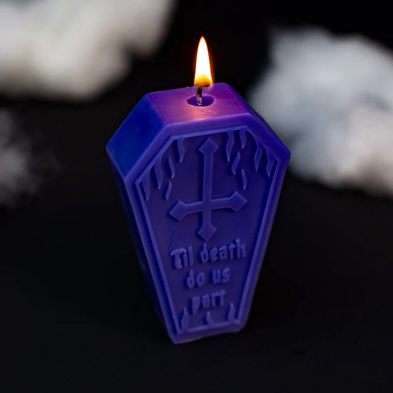 Til Death Coffin Candle