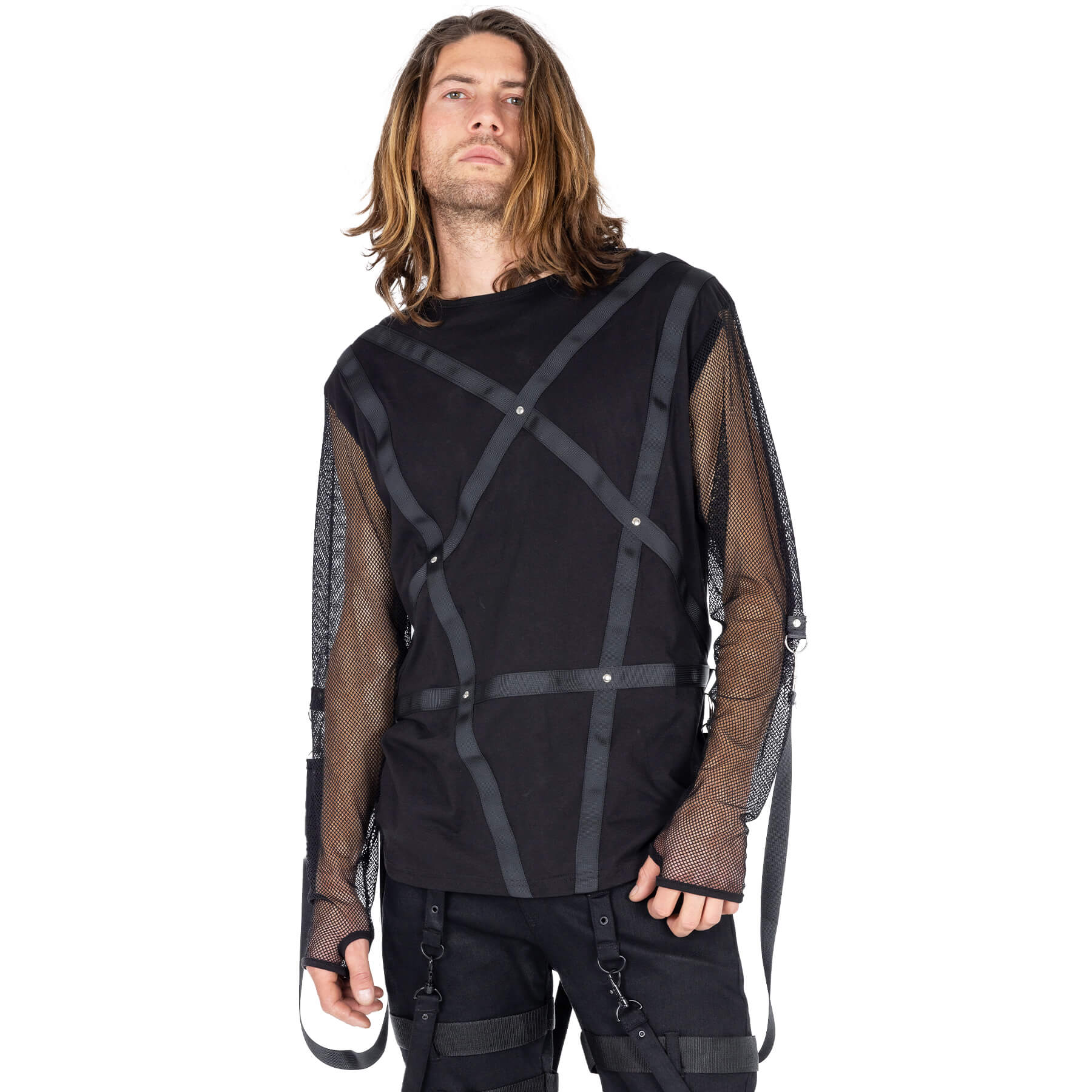 Mateo Strapped Penta Long Sleeve Top