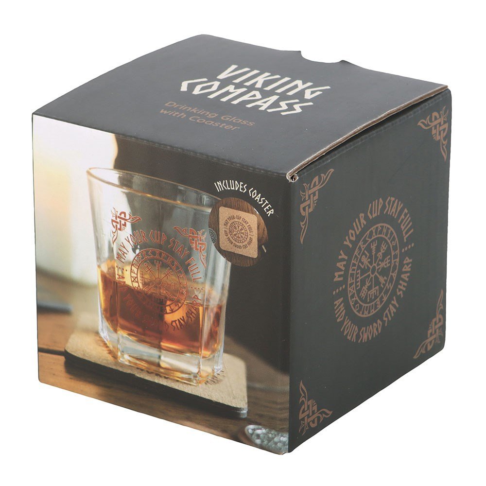 Wayfinder Lowball Drinking Glass with Coaster