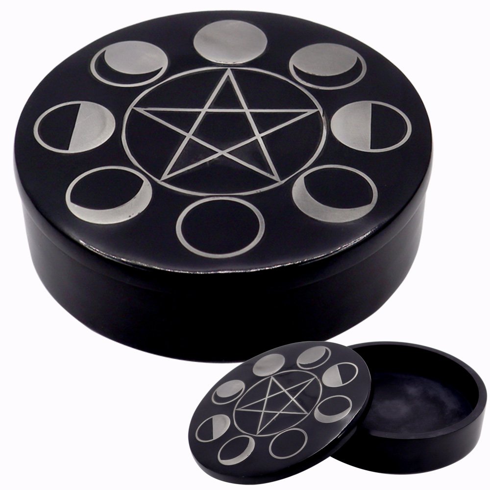 Moon Phases Sacrement Soapstone Trinket Dish