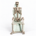 Bone Idle Skeleton Prop, 185cm, realistic plastic human skeleton decoration