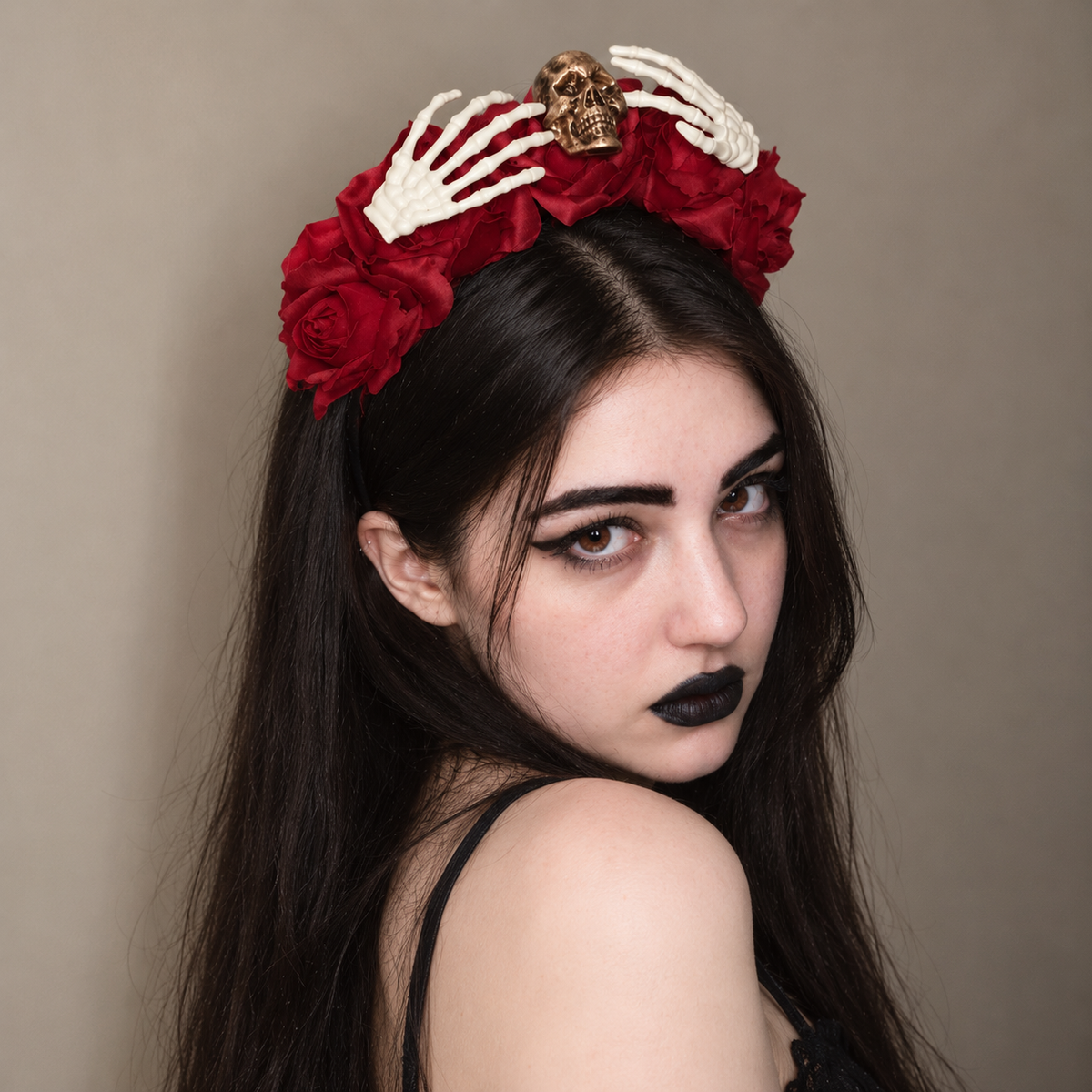 Grave Garden Rose Headband