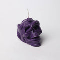 Serpent's Nest Skull Candle, Purple, skull candle with coiled snakes
