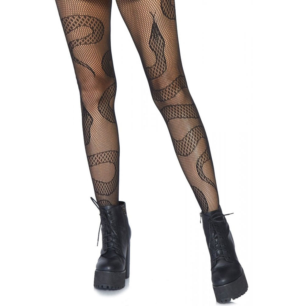 Snake Dreaming Net Tights