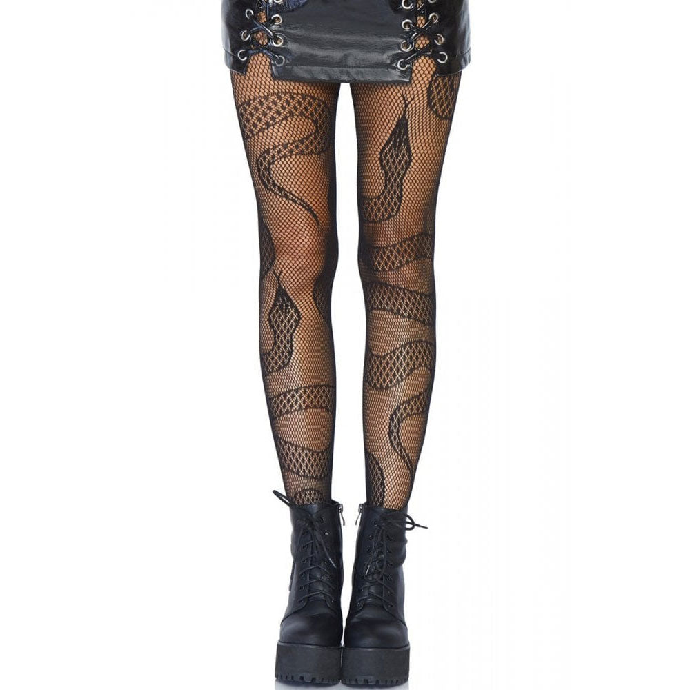Snake Dreaming Net Tights