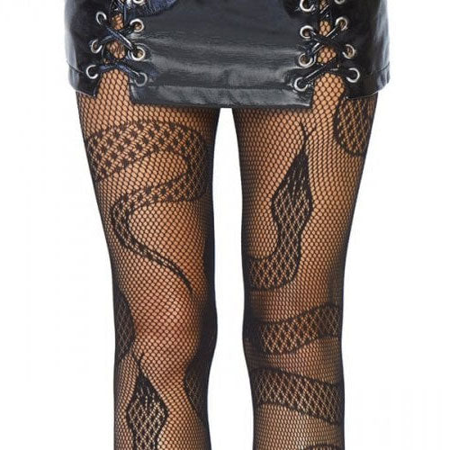Snake Dreaming Net Tights