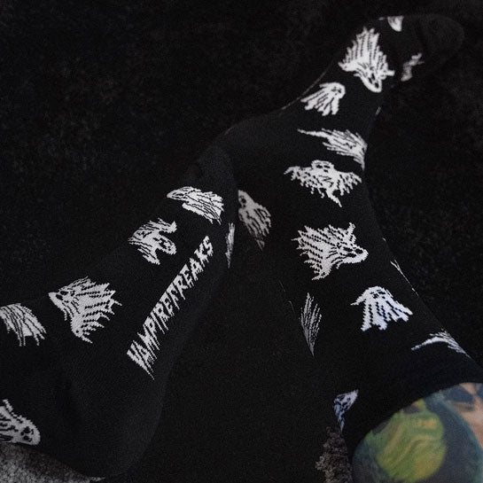 Spooky Ghost Host Crew Socks