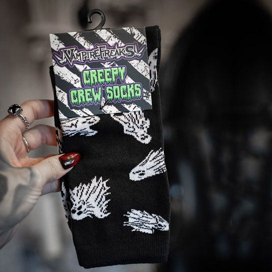 Spooky Ghost Host Crew Socks