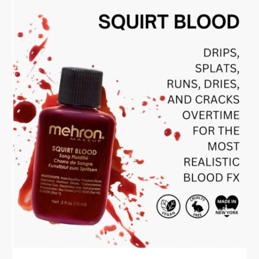 Stage Blood Fresh Bright Arterial Squirt Blood