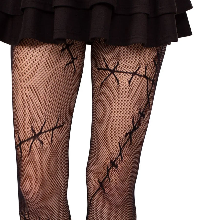 Stitched Up Net Tights