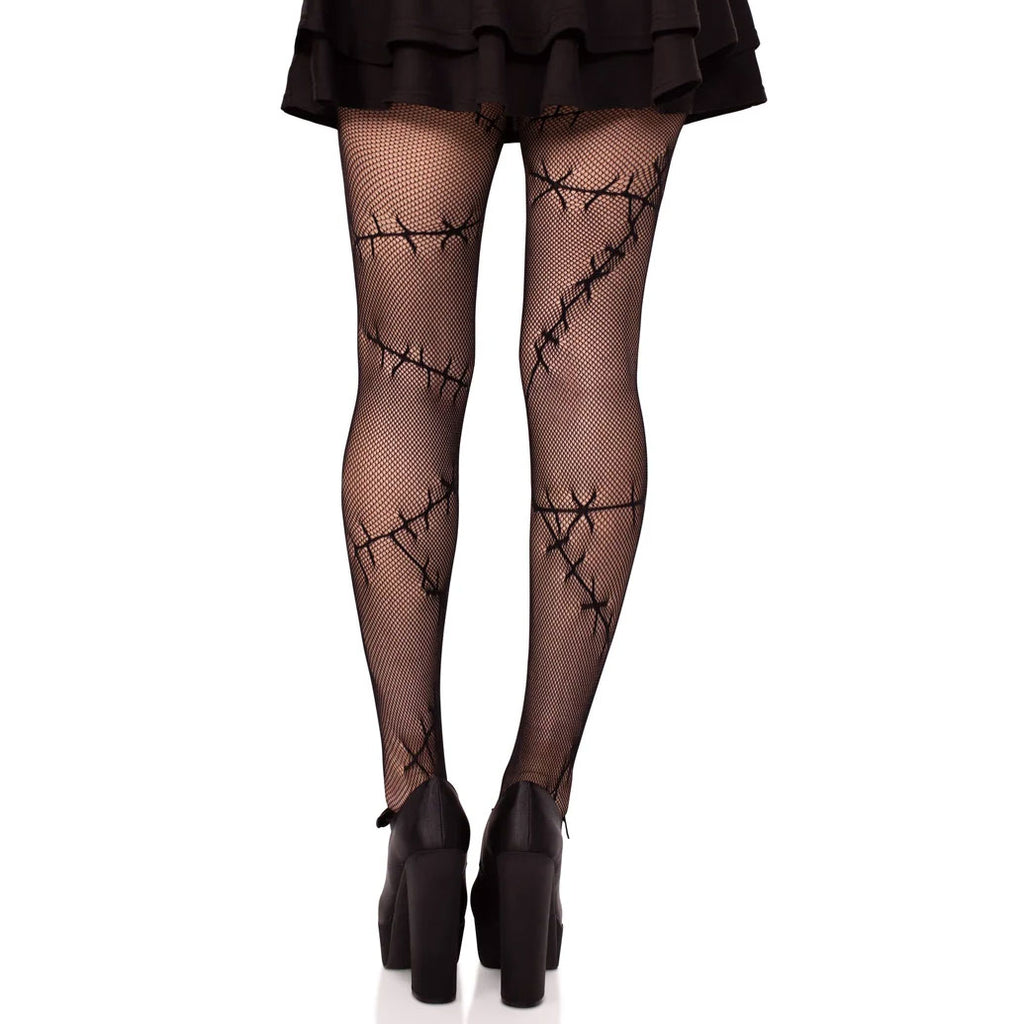 Stitched Up Net Tights
