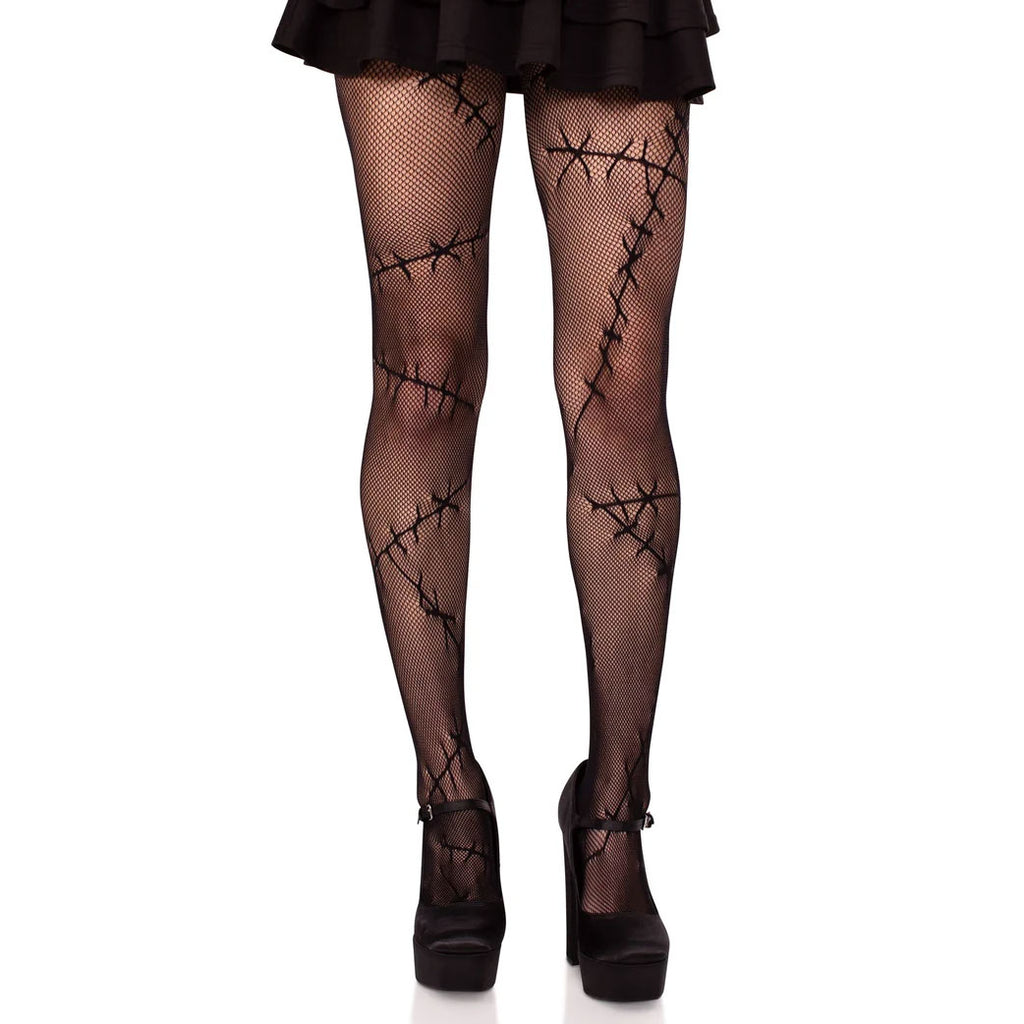 Stitched Up Net Tights