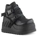 Stomp Snap-Buckle Wedge Ankle Boots