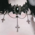 Gospel Cross Cameo Choker