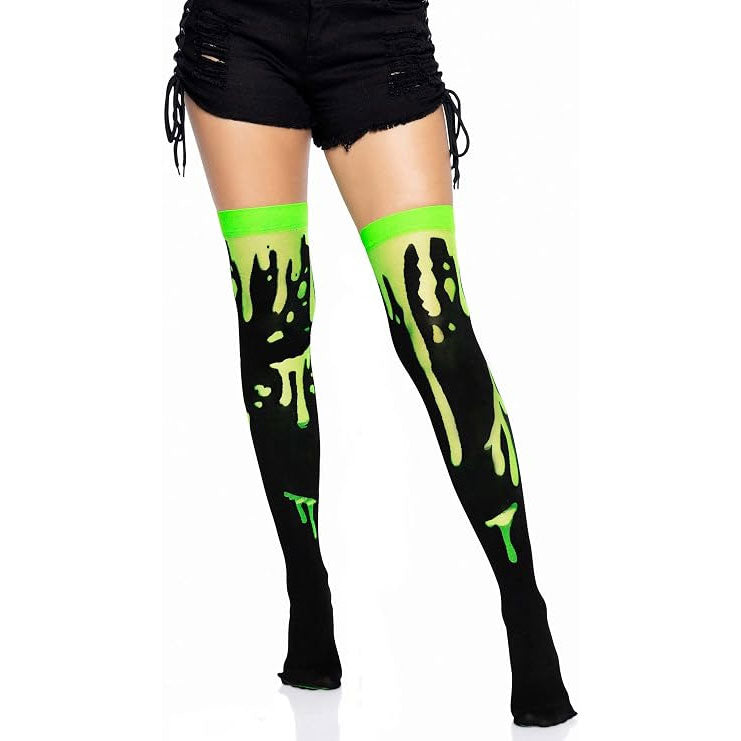 Zombie Slasher Splatter Thigh Highs